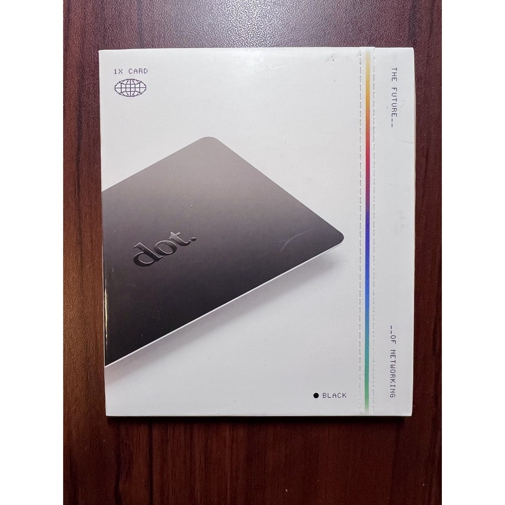 dot. Card Digital Networking Business Card/Cards iPhone/Android BLACK SHIPS FREE